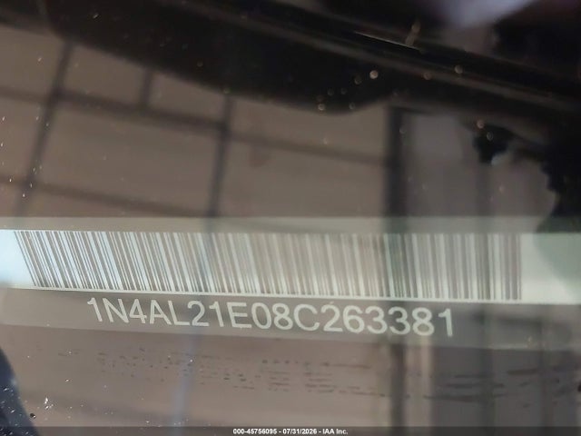 Aukcja sprzedaży 2008 Nissan Altima 2.5 Sl, vin: 1N4AL21E08C263381, numer aukcji: 45756095