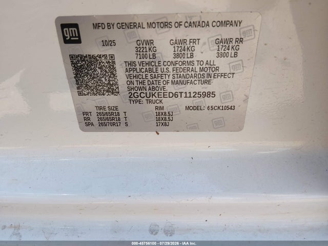 2GCUKEED6T1125985 Chevrolet Silverado 1500 4wd Short Bed Rst