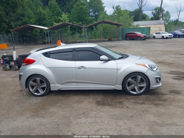 2014 Hyundai Veloster Turbo W/blue მანქანა იყიდება აუქციონზე, vin: KMHTC6AE9EU208228, აუქციონის ნომერი: 45756292