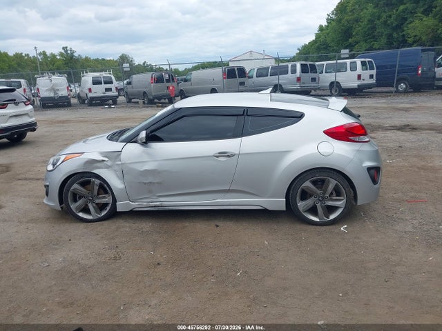 2014 Hyundai Veloster Turbo W/blue მანქანა იყიდება აუქციონზე, vin: KMHTC6AE9EU208228, აუქციონის ნომერი: 45756292