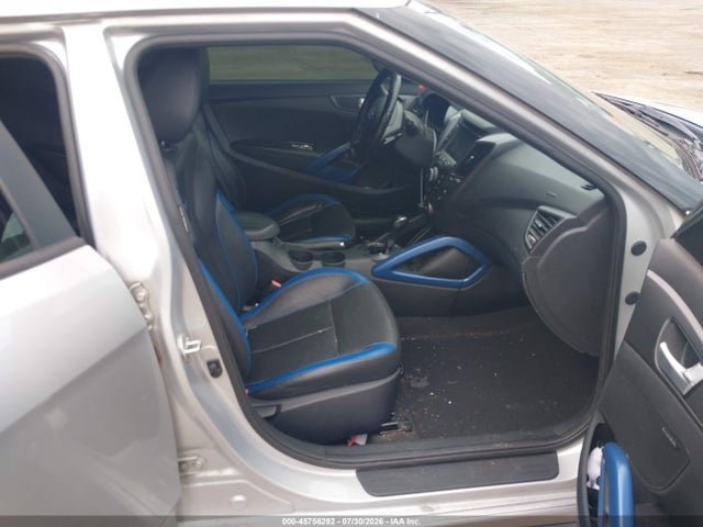 2014 Hyundai Veloster Turbo W/blue მანქანა იყიდება აუქციონზე, vin: KMHTC6AE9EU208228, აუქციონის ნომერი: 45756292