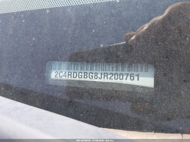 Продаж на аукціоні авто 2018 Dodge Grand Caravan Se Plus, vin: 2C4RDGBG8JR200761, номер лоту: 45756328