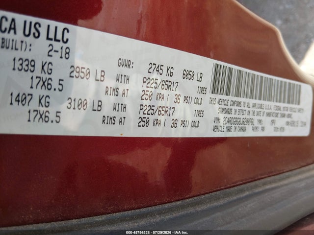 Продаж на аукціоні авто 2018 Dodge Grand Caravan Se Plus, vin: 2C4RDGBG8JR200761, номер лоту: 45756328