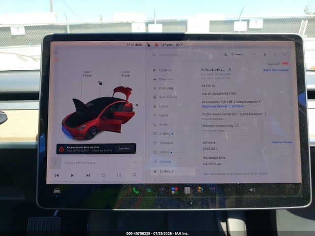 2021 Tesla Model 3 Long Range Dual Motor All-wheel Drive მანქანა იყიდება აუქციონზე, vin: 5YJ3E1EB1MF877103, აუქციონის ნომერი: 45756335