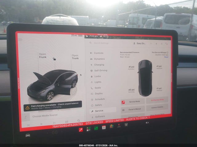 Продажа на аукционе авто 2023 Tesla Model Y Awd/long Range Dual Motor All-wheel Drive, vin: 7SAYGDEE4PA205763, номер лота: 45756346