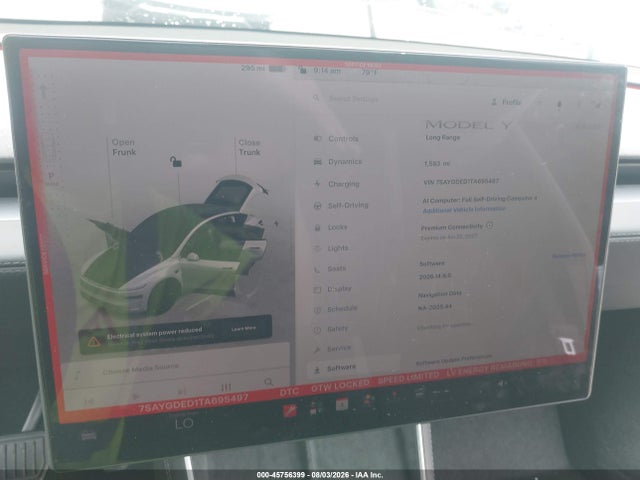 Продаж на аукціоні авто 2026 Tesla Model Y Premium Rear-wheel Drive/rear-wheel Drive, vin: 7SAYGDED1TA695497, номер лоту: 45756399