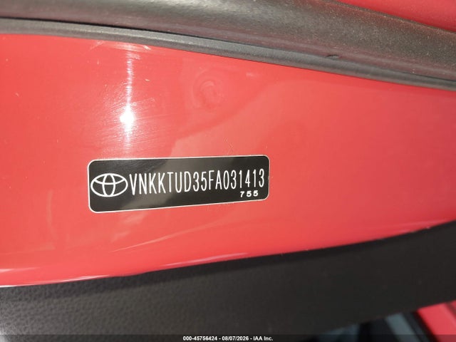 Aukcja sprzedaży 2015 Toyota Yaris L, vin: VNKKTUD35FA031413, numer aukcji: 45756424