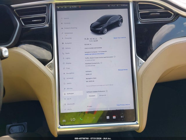 Aukcja sprzedaży 2016 Tesla Model X, vin: 5YJXCBE23GF004695, numer aukcji: 45756768