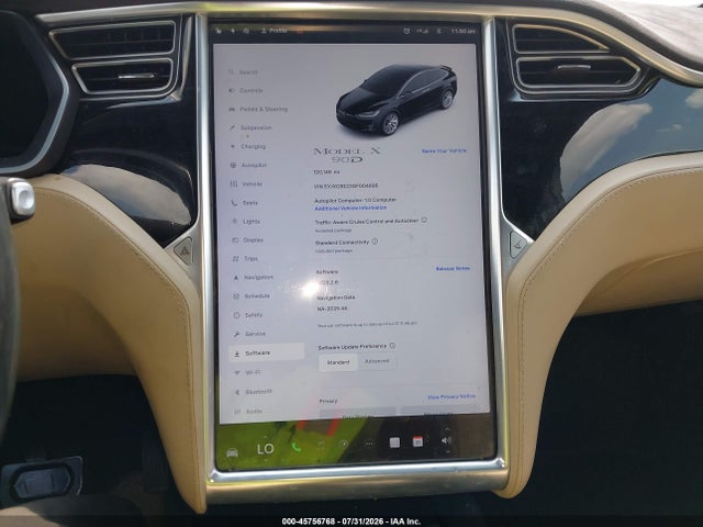 Aukcja sprzedaży 2016 Tesla Model X, vin: 5YJXCBE23GF004695, numer aukcji: 45756768