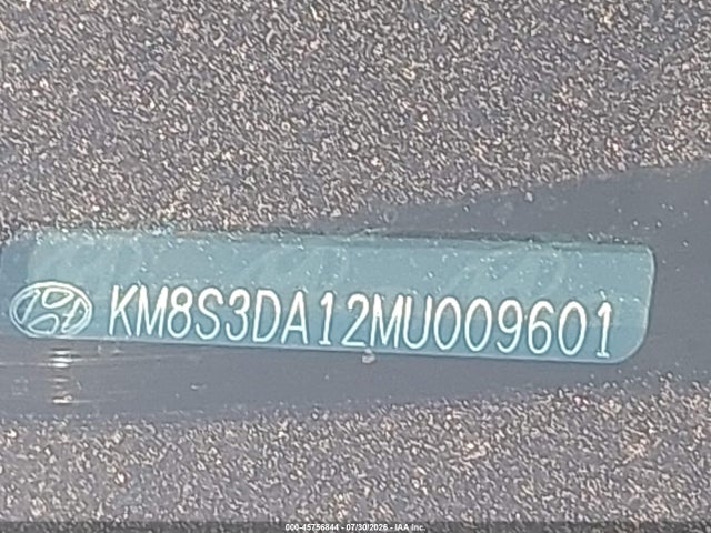Aukcja sprzedaży 2021 Hyundai Santa Fe Hybrid Sel Premium, vin: KM8S3DA12MU009601, numer aukcji: 45756844
