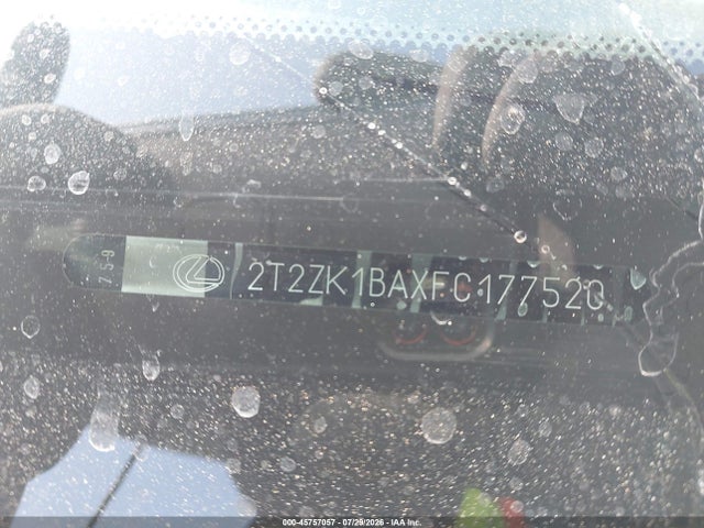 45757057 :رقم المزاد ، 2T2ZK1BAXFC177520 vin ، 2015 Lexus Rx 350 مزاد بيع