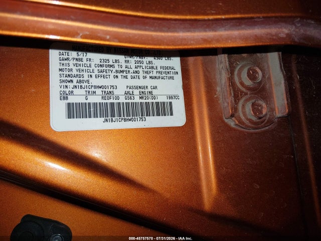 JN1BJ1CP8HW001753 Nissan Rogue Sport Sv