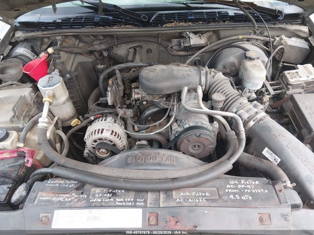 Продаж на аукціоні авто 2002 Gmc Sonoma Sls, vin: 1GTCS19W128264904, номер лоту: 45757679