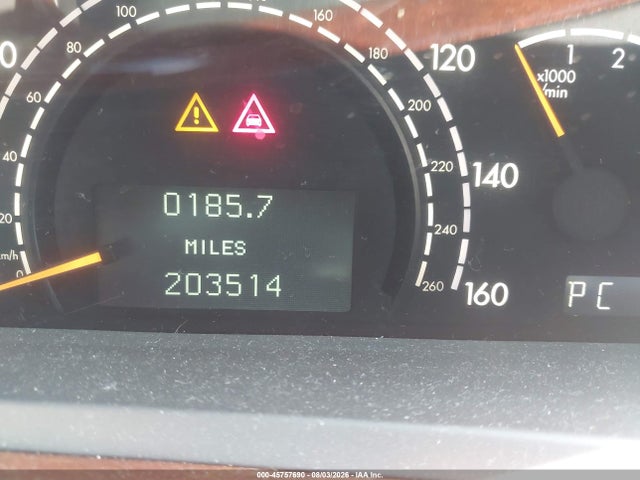 45757690 :رقم المزاد ، WDBNG83J24A427313 vin ، 2004 Mercedes-benz S 430 4matic مزاد بيع