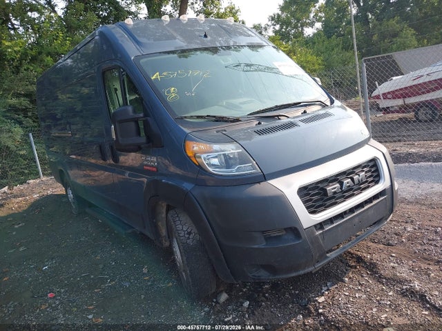 45757712 :رقم المزاد ، 3C6URVJG2LE106940 vin ، 2020 Ram Promaster 3500 Cargo Van High Roof 159 Wb Ext مزاد بيع