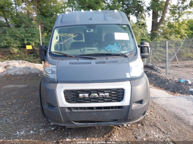 45757712 :رقم المزاد ، 3C6URVJG2LE106940 vin ، 2020 Ram Promaster 3500 Cargo Van High Roof 159 Wb Ext مزاد بيع