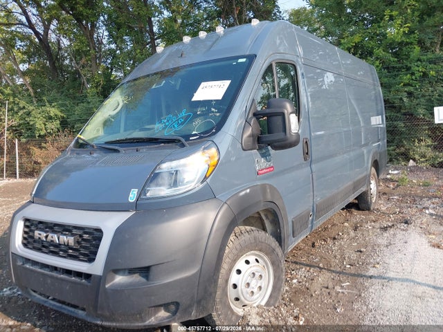 45757712 :رقم المزاد ، 3C6URVJG2LE106940 vin ، 2020 Ram Promaster 3500 Cargo Van High Roof 159 Wb Ext مزاد بيع