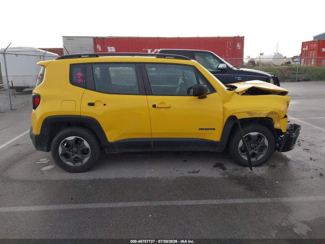 2016 Jeep Renegade Sport მანქანა იყიდება აუქციონზე, vin: ZACCJAAT0GPD14955, აუქციონის ნომერი: 45757727
