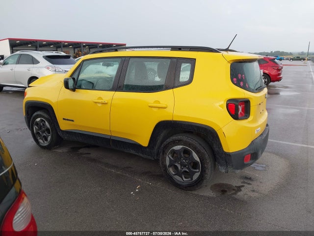 2016 Jeep Renegade Sport მანქანა იყიდება აუქციონზე, vin: ZACCJAAT0GPD14955, აუქციონის ნომერი: 45757727