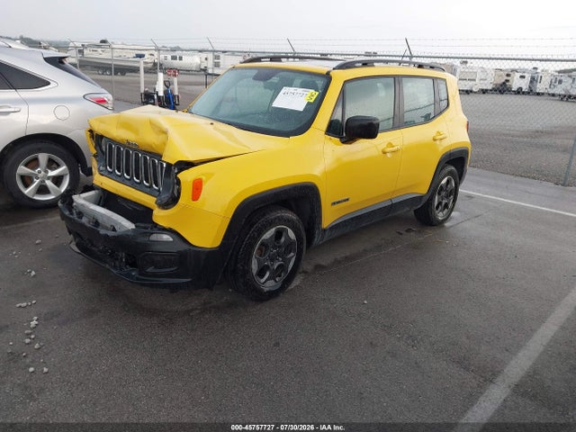 2016 Jeep Renegade Sport მანქანა იყიდება აუქციონზე, vin: ZACCJAAT0GPD14955, აუქციონის ნომერი: 45757727