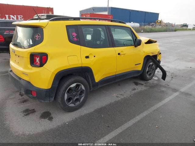 2016 Jeep Renegade Sport მანქანა იყიდება აუქციონზე, vin: ZACCJAAT0GPD14955, აუქციონის ნომერი: 45757727