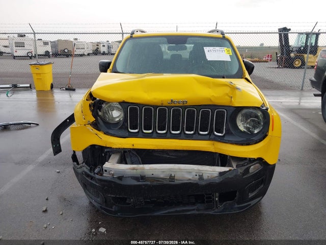 2016 Jeep Renegade Sport მანქანა იყიდება აუქციონზე, vin: ZACCJAAT0GPD14955, აუქციონის ნომერი: 45757727