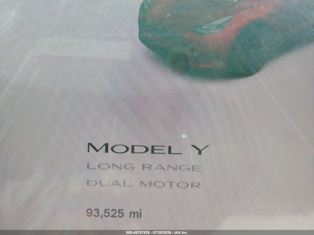 7SAYGDEE8PF831951 Tesla Model Y Awd/long Range Dual Motor All-wheel Drive