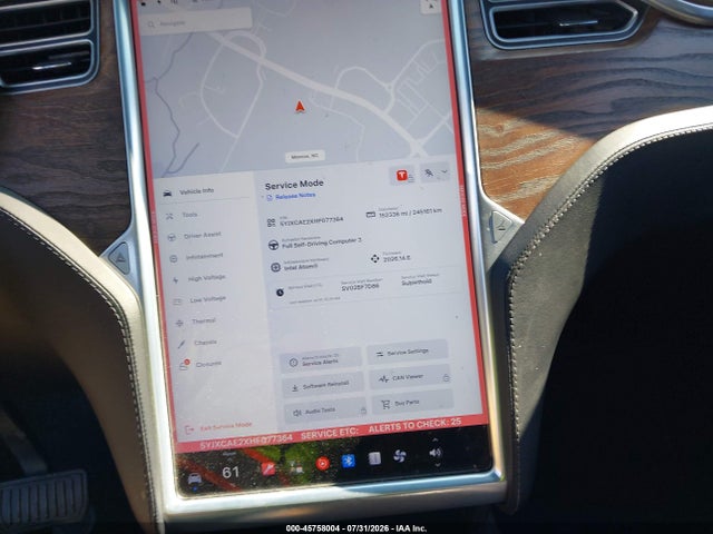 Продажа на аукционе авто 2017 Tesla Model X 100d/75d/90d, vin: 5YJXCAE2XHF077364, номер лота: 45758004