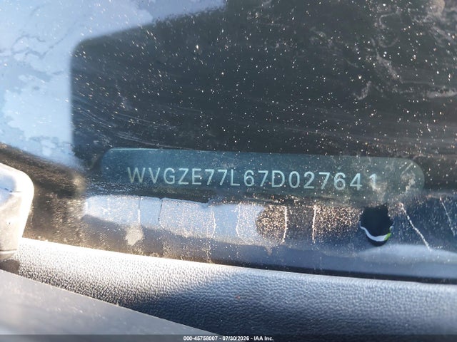 45758007 :رقم المزاد ، WVGZE77L67D027641 vin ، 2007 Volkswagen Touareg V6 مزاد بيع