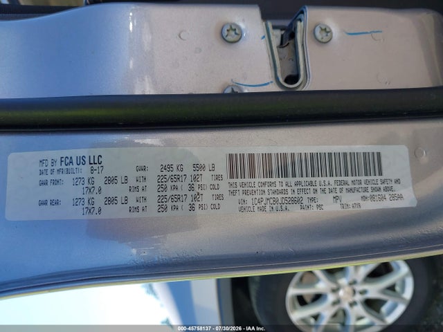 2018 Jeep Cherokee Latitude 4x4 მანქანა იყიდება აუქციონზე, vin: 1C4PJMCB0JD528602, აუქციონის ნომერი: 45758137