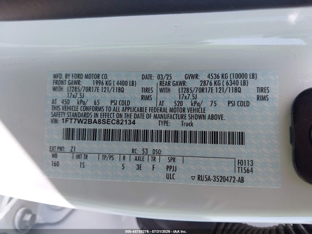 Ford F-250 Xl 2025 1FT7W2BA8SEC82134 Image 9