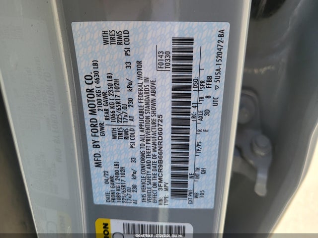 Ford Bronco Sport Big Bend 2022 3FMCR9B66NRD60725 Image 9