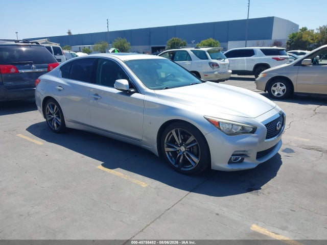 45758482 :رقم المزاد ، JN1BV7AP0FM348349 vin ، 2015 Infiniti Q50 Premium مزاد بيع
