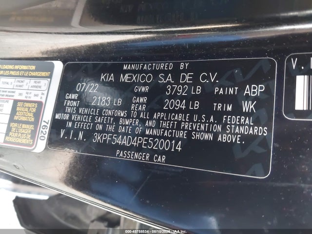 KIA Forte Gt-line 2023 3KPF54AD4PE520014 Image 9