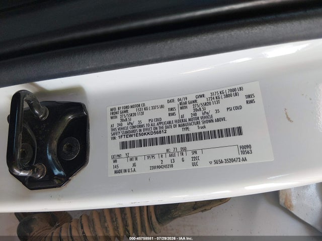 Ford F-150 Xl 2019 1FTEW1E50KKD56812 Image 9