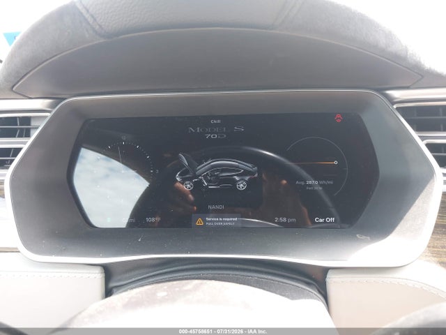 45758651 :رقم المزاد ، 5YJSA1S24FF088376 vin ، 2015 Tesla Model S 70d/85d/p85d مزاد بيع