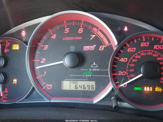 2012 Subaru Impreza Wrx Sti მანქანა იყიდება აუქციონზე, vin: JF1GV8J60CL026897, აუქციონის ნომერი: 45758720