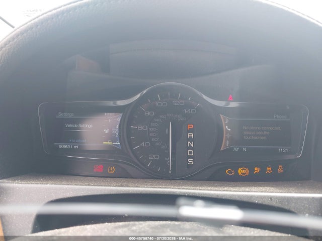 45758740 :رقم المزاد ، 2LMDJ8JK2DBL47301 vin ، 2013 Lincoln Mkx مزاد بيع