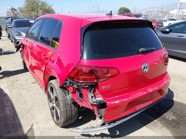 45758776 :رقم المزاد ، 3VW547AU2HM073641 vin ، 2017 Volkswagen Golf Gti Autobahn 4-door/s 4-door/se 4-door/sport 4-door مزاد بيع
