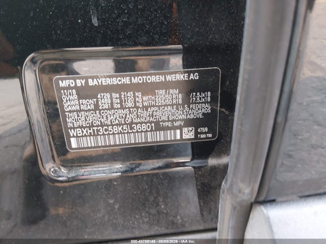 Aukcja sprzedaży 2019 Bmw X1 Xdrive28i, vin: WBXHT3C58K5L36801, numer aukcji: 45759146