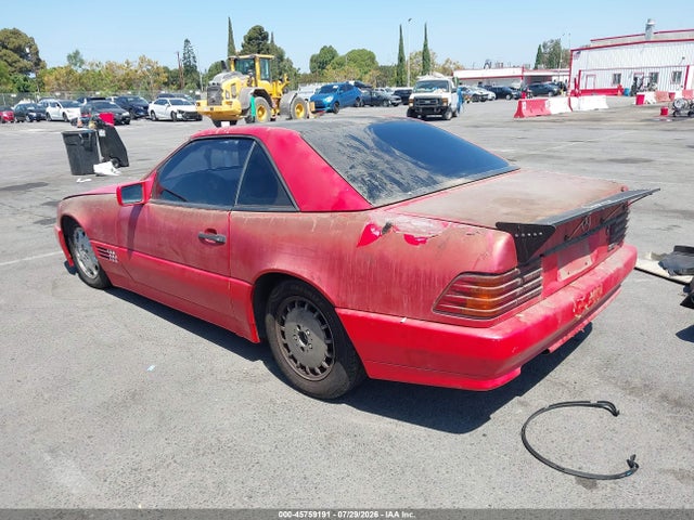45759191 :رقم المزاد ، WDBFA66E7MF030482 vin ، 1991 Mercedes-benz 500 Sl مزاد بيع