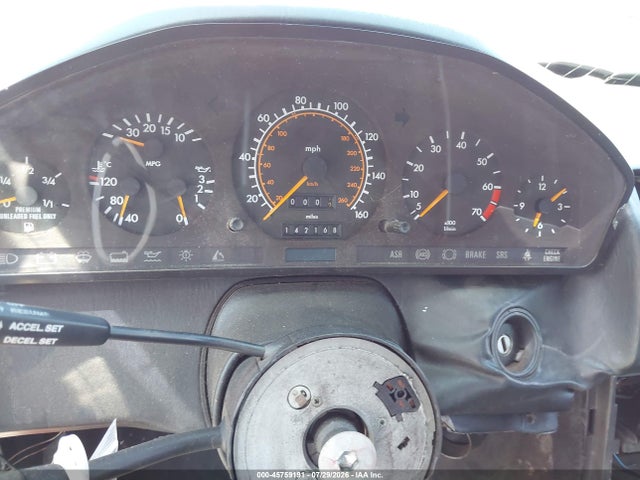 45759191 :رقم المزاد ، WDBFA66E7MF030482 vin ، 1991 Mercedes-benz 500 Sl مزاد بيع