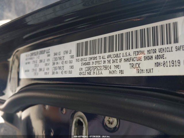 Продаж на аукціоні авто 2012 Dodge Ram 1500 Slt, vin: 1C6RD7GP5CS179014, номер лоту: 45759262