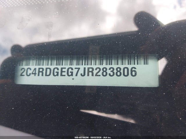 Aukcja sprzedaży 2018 Dodge Grand Caravan Gt, vin: 2C4RDGEG7JR283806, numer aukcji: 45759296