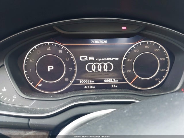 Aukcja sprzedaży 2018 Audi Q5 2.0t Premium/2.0t Tech Premium, vin: WA1BNAFY6J2226525, numer aukcji: 45759358