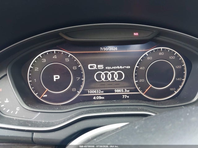 Aukcja sprzedaży 2018 Audi Q5 2.0t Premium/2.0t Tech Premium, vin: WA1BNAFY6J2226525, numer aukcji: 45759358