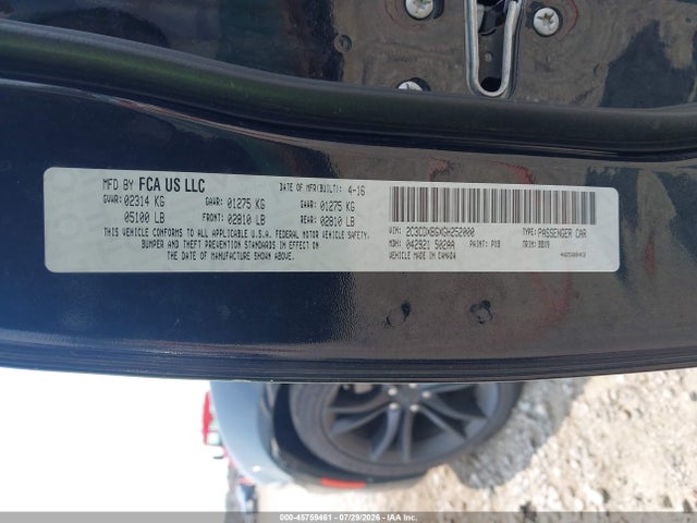 Dodge Charger Se 2016 2C3CDXBGXGH252000 Image 9