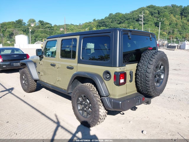 Aukcja sprzedaży 2026 Jeep Wrangler Willys 4x4, vin: 1C4PJXDG6TW186852, numer aukcji: 45759654