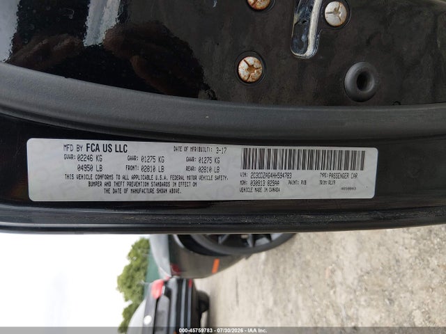 Auction sale of the 2017 Dodge Challenger Sxt Plus, vin: 2C3CDZAG4HH594783, lot number: 45759783