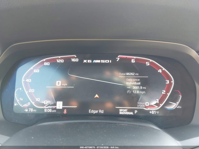 45759878 :رقم المزاد ، 5UXCY8C03L9B64800 vin ، 2020 Bmw X6 M50i مزاد بيع